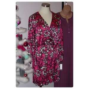 DKNY Short Floral Robe